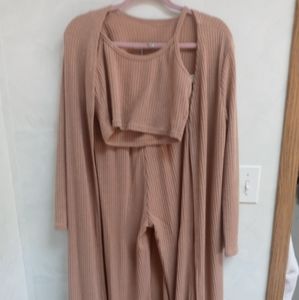 Shein Lounge outfit three piece set